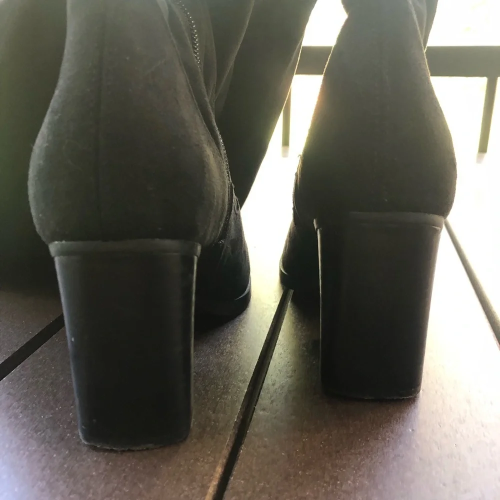 Marc Fisher Black Over-the-Knee Faux Suede Boots Size 8M